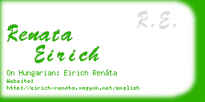 renata eirich business card